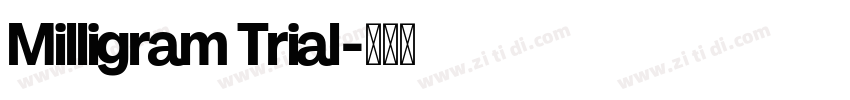 Milligram Trial字体转换